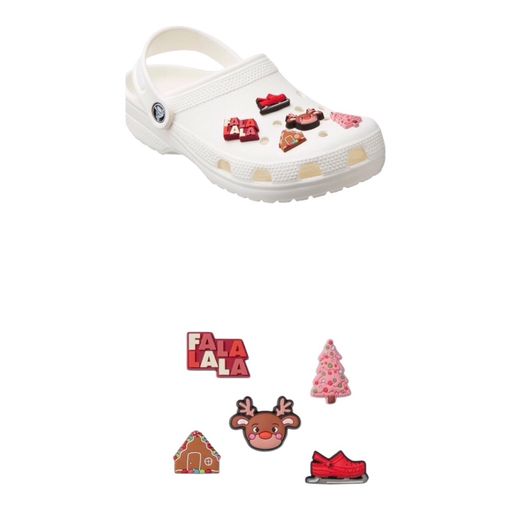 Crocs Jibbitz Charms Holiday Mix 5-Pack Shoe Charms